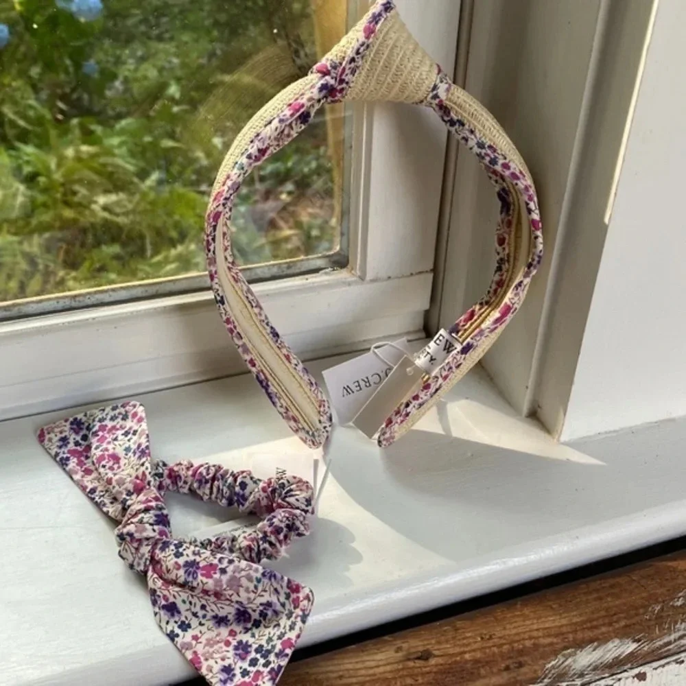 J. Crew Liberty Print Headband & Hair Tie Bundled